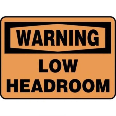 Accuform OSHA WARNING SAFETY SIGN LOW FRMECR304VS FRMECR304VS